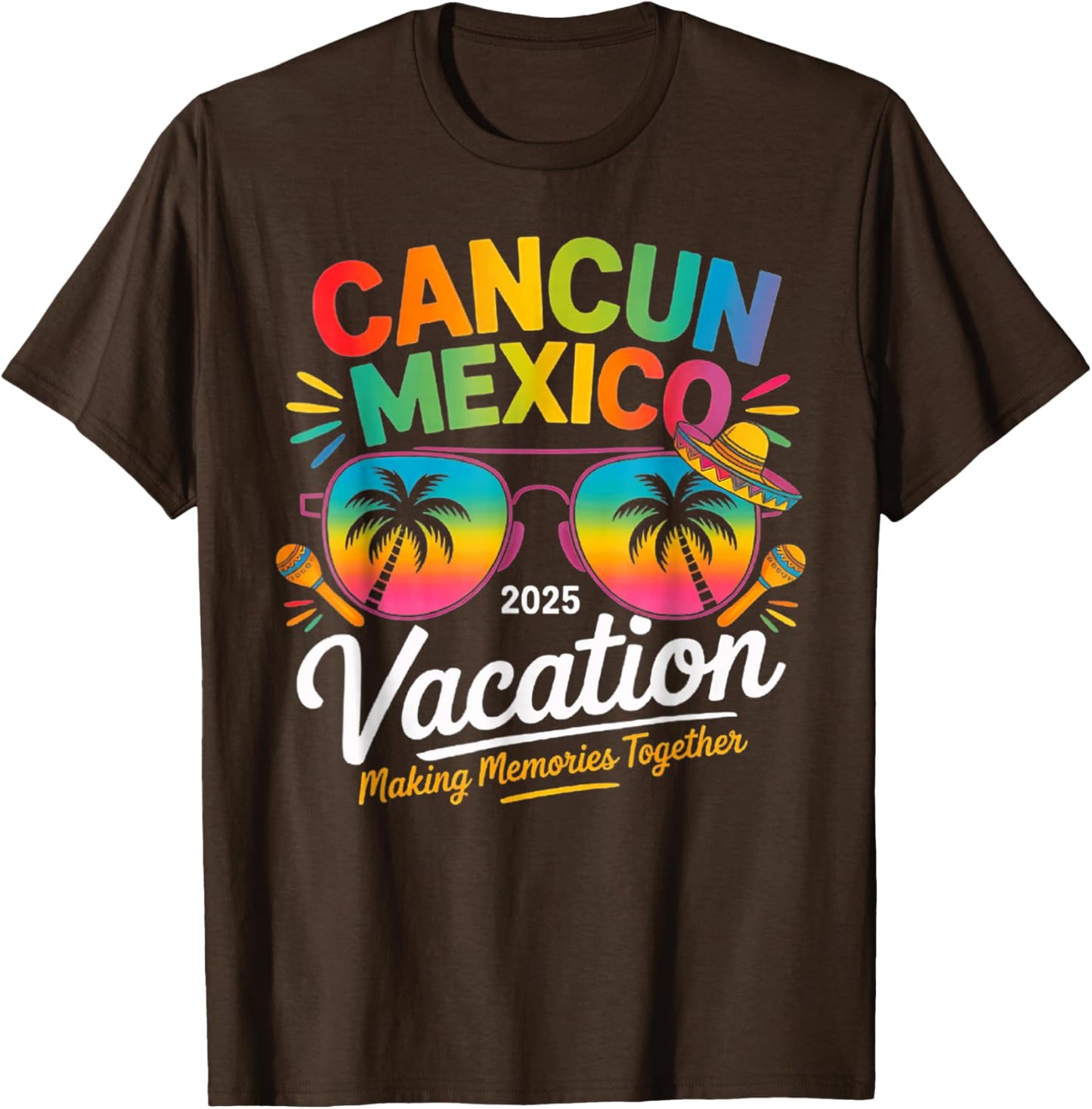 Cancun Mexico Vacation Beach 2025 Trip Group Squad Colorful