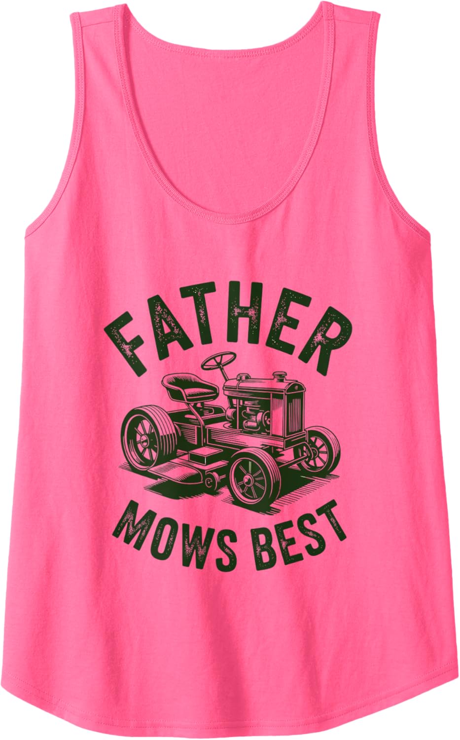 Fathers Day Riding Lawn Mower for Dad Mows Best Tank Top