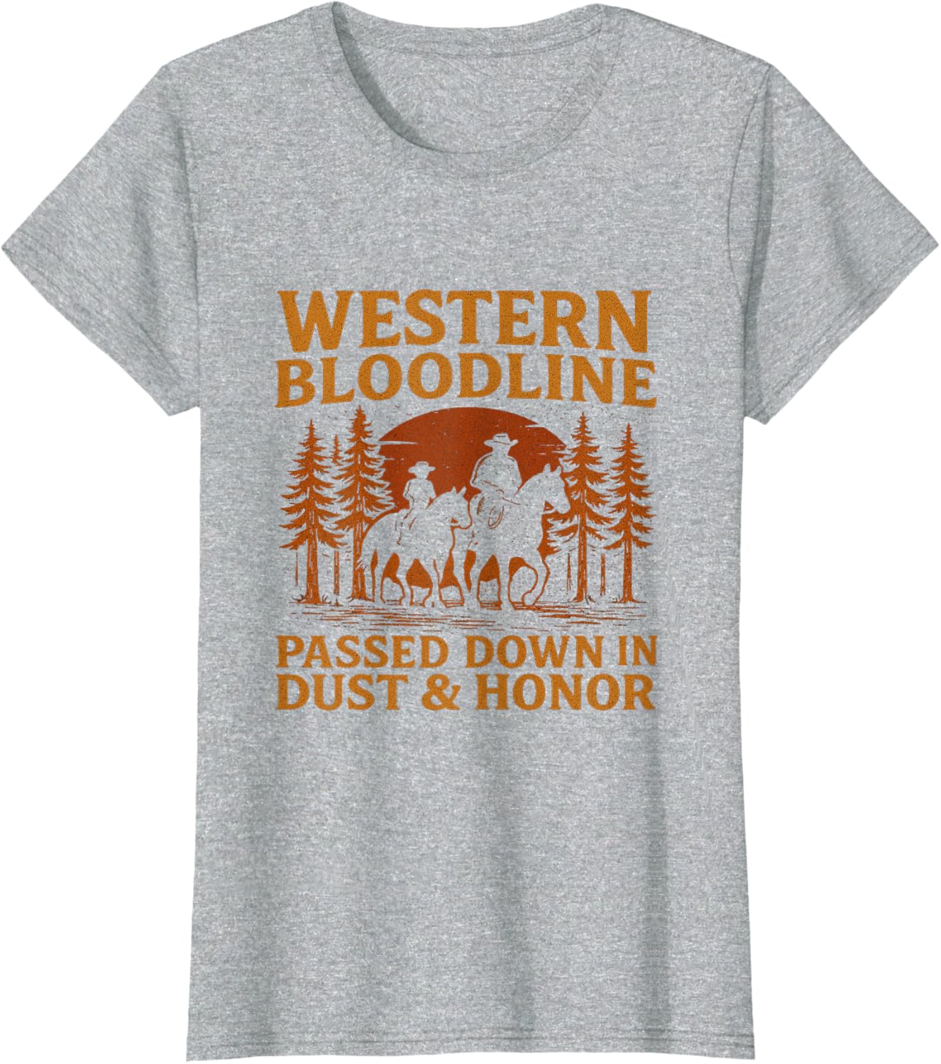 Father Son Cowboy Riding Western Legacy Vintage Tee