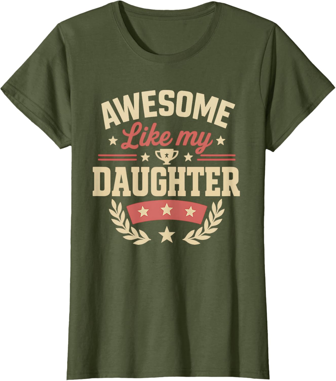 Fathers Day Shirt Men Awesome Like My Daughter Funny Dad