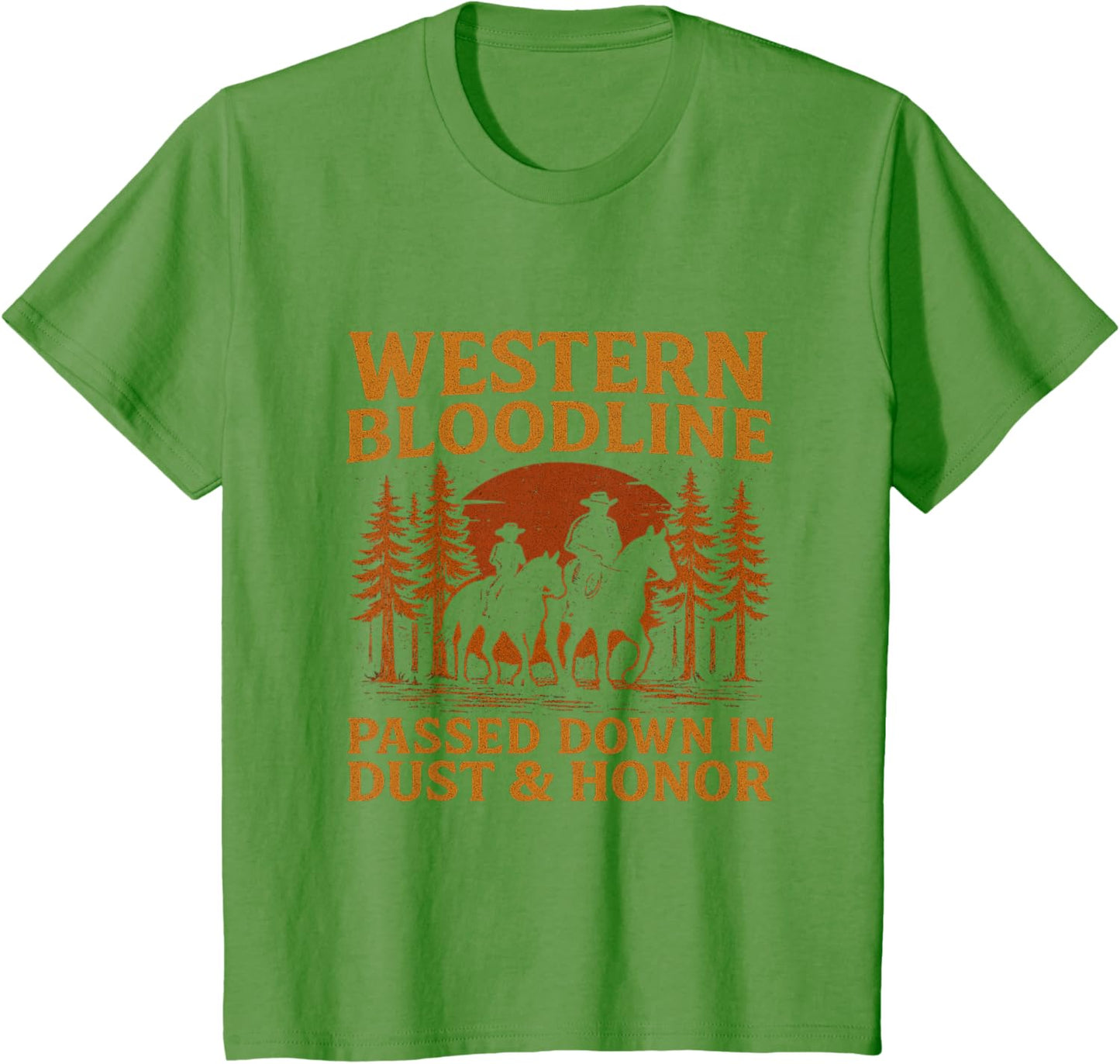 Father Son Cowboy Riding Western Legacy Vintage Tee