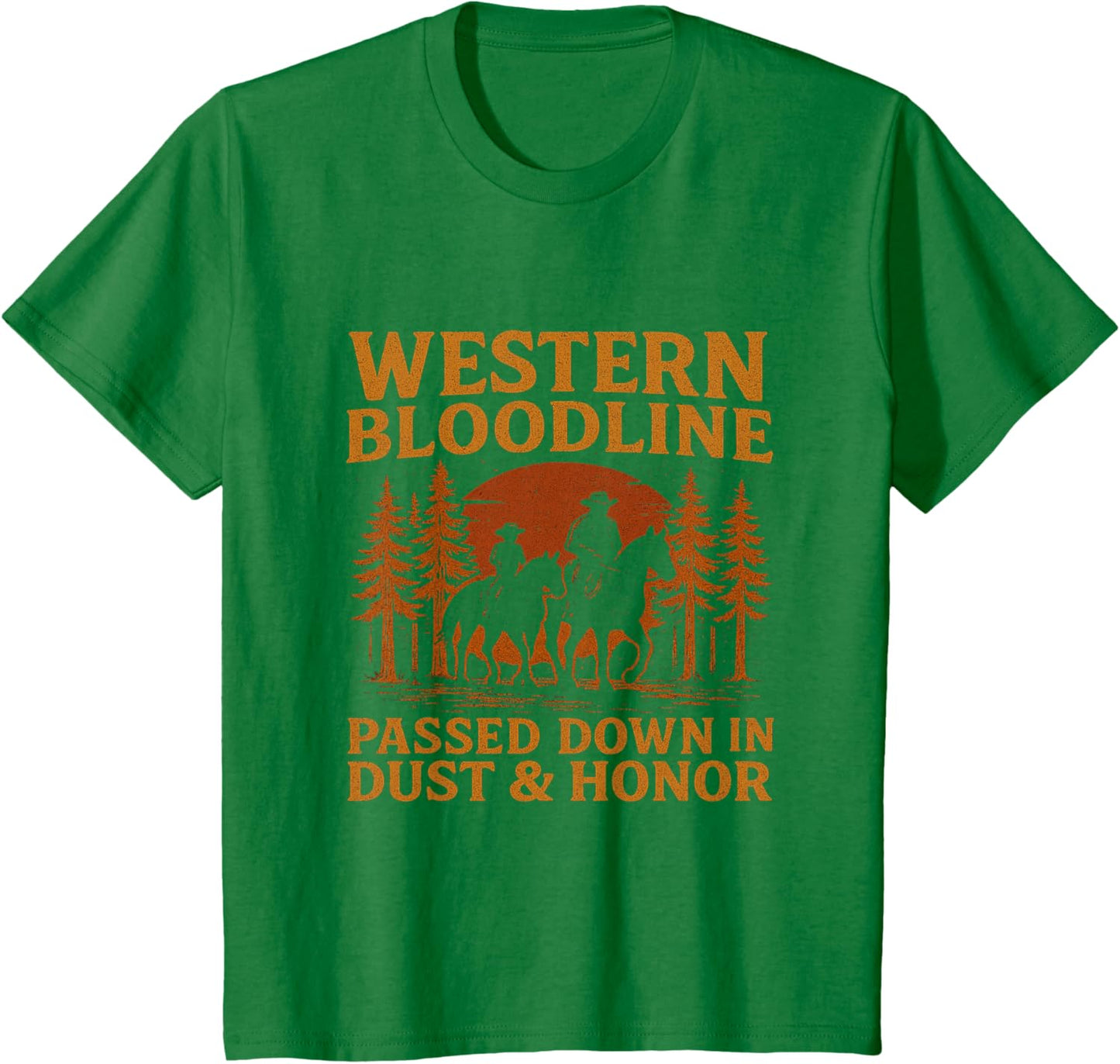 Father Son Cowboy Riding Western Legacy Vintage Tee