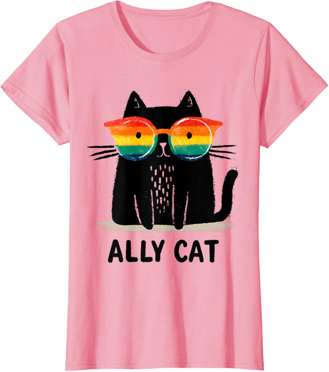 Ally Cat LGBT Gay Pride Month 2025 Rainbow Equal Rights
