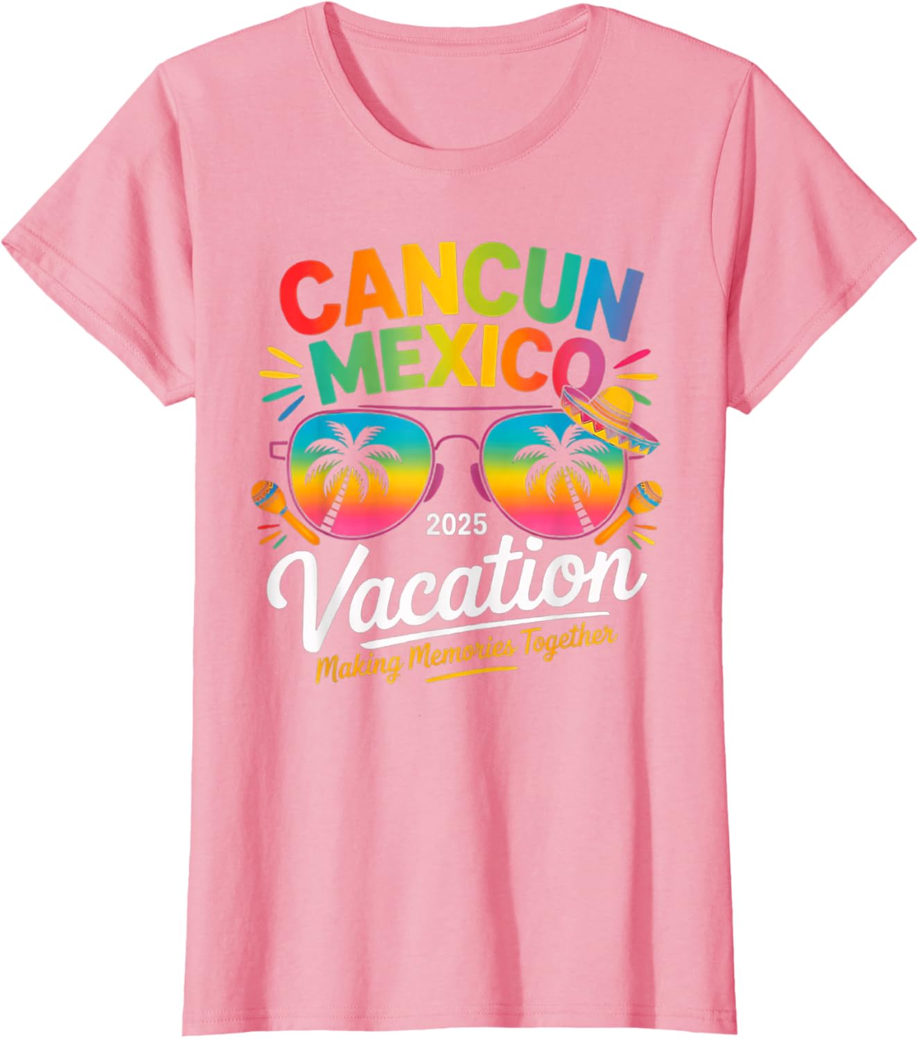 Cancun Mexico Vacation Beach 2025 Trip Group Squad Colorful