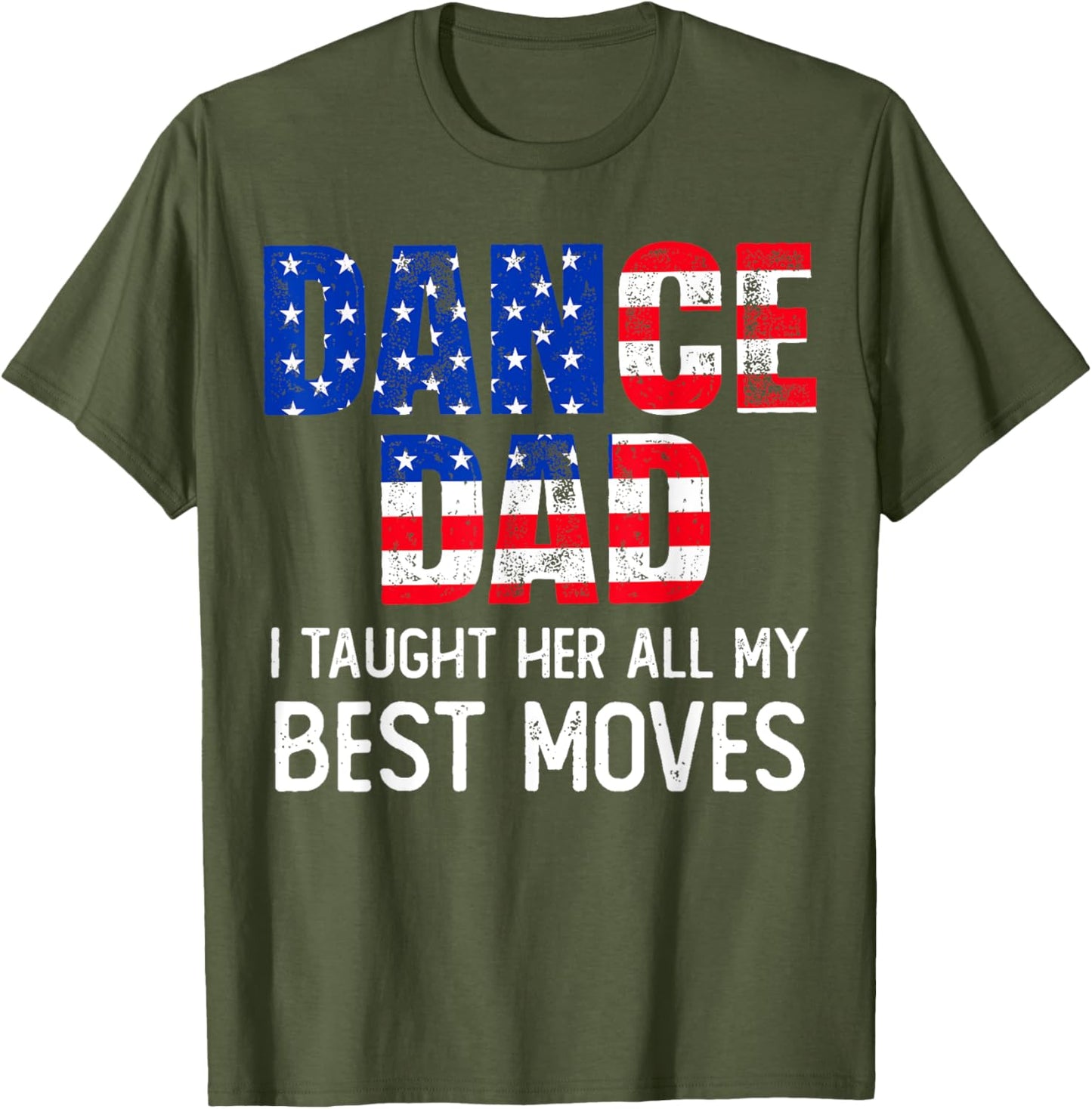 Fathers day Dad Dance Mens American Flag Dancing 4th of July