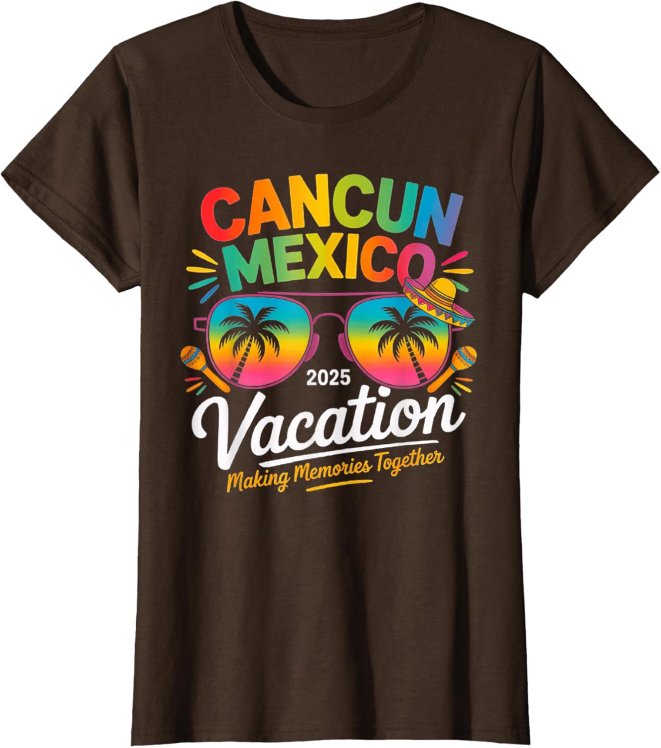 Cancun Mexico Vacation Beach 2025 Trip Group Squad Colorful
