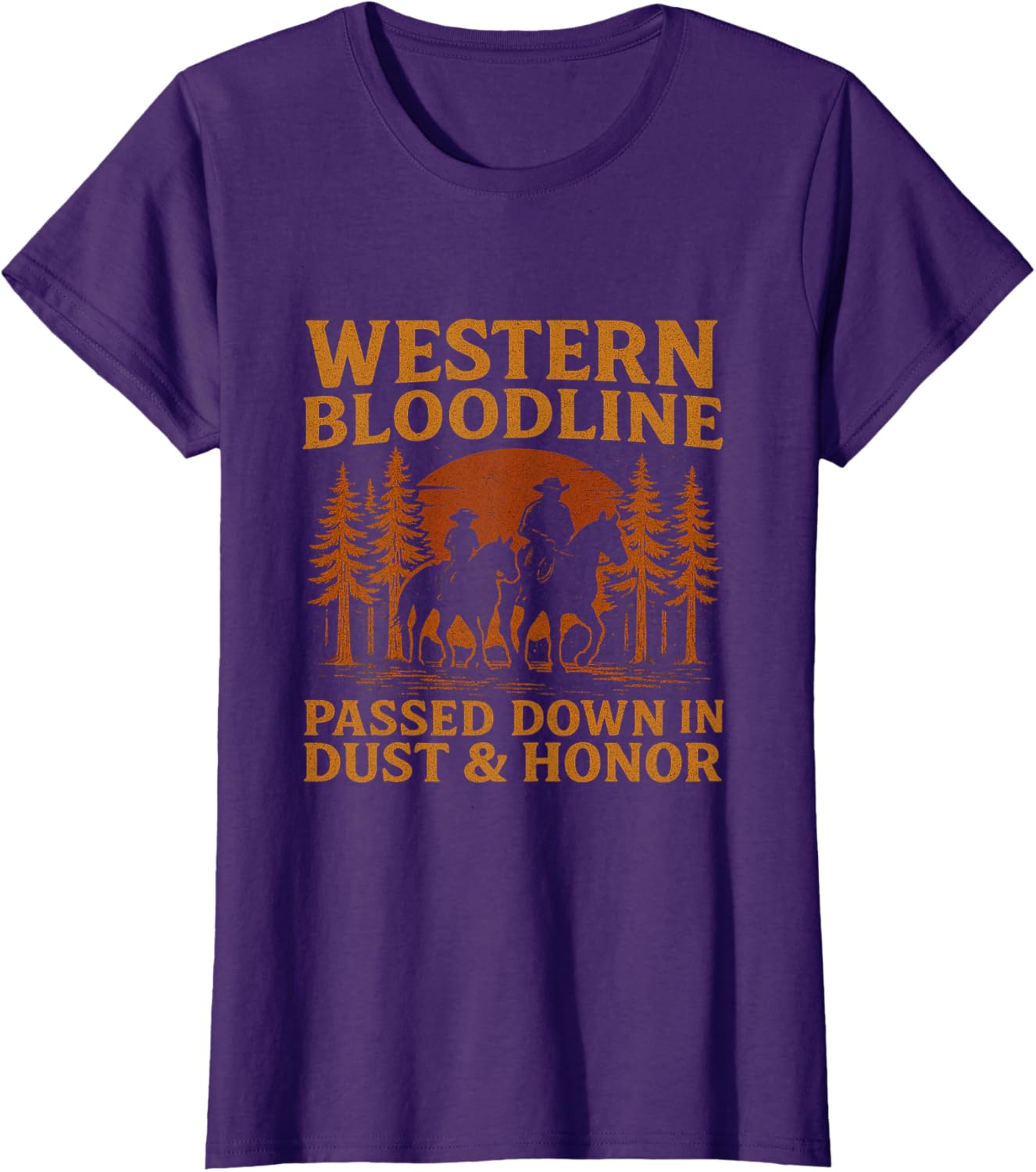 Father Son Cowboy Riding Western Legacy Vintage Tee