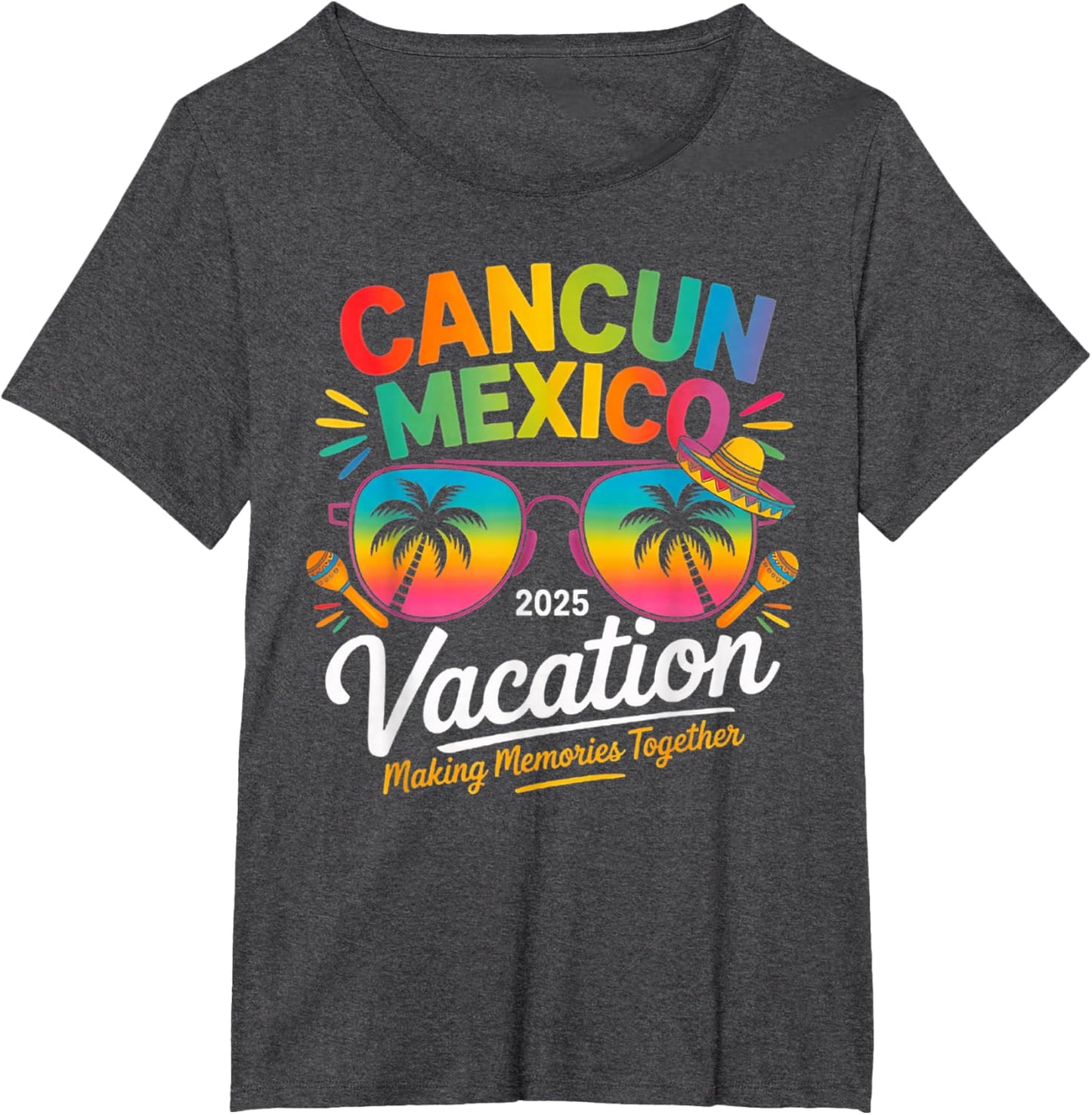 Cancun Mexico Vacation Beach 2025 Trip Group Squad Colorful