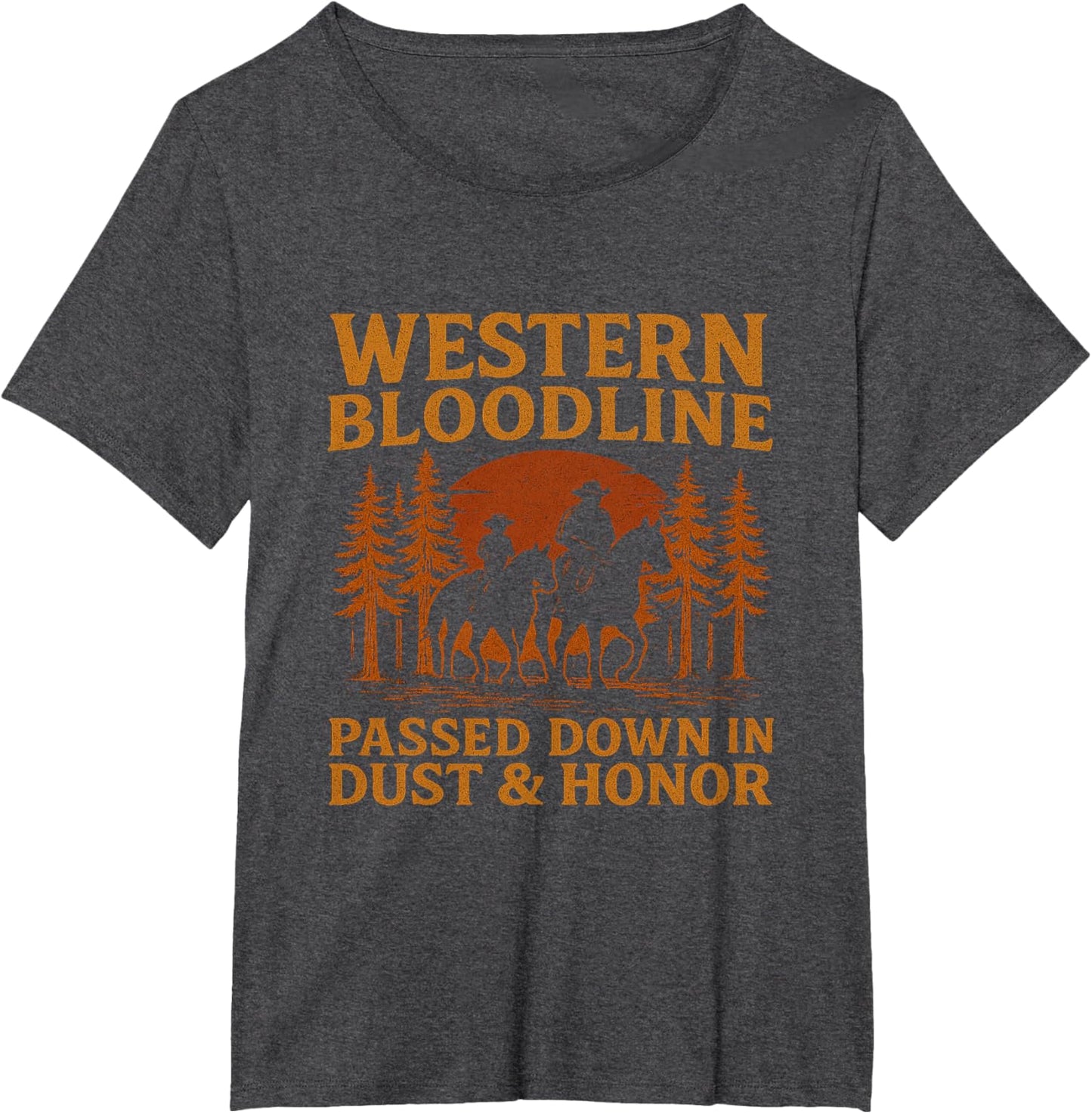 Father Son Cowboy Riding Western Legacy Vintage Tee