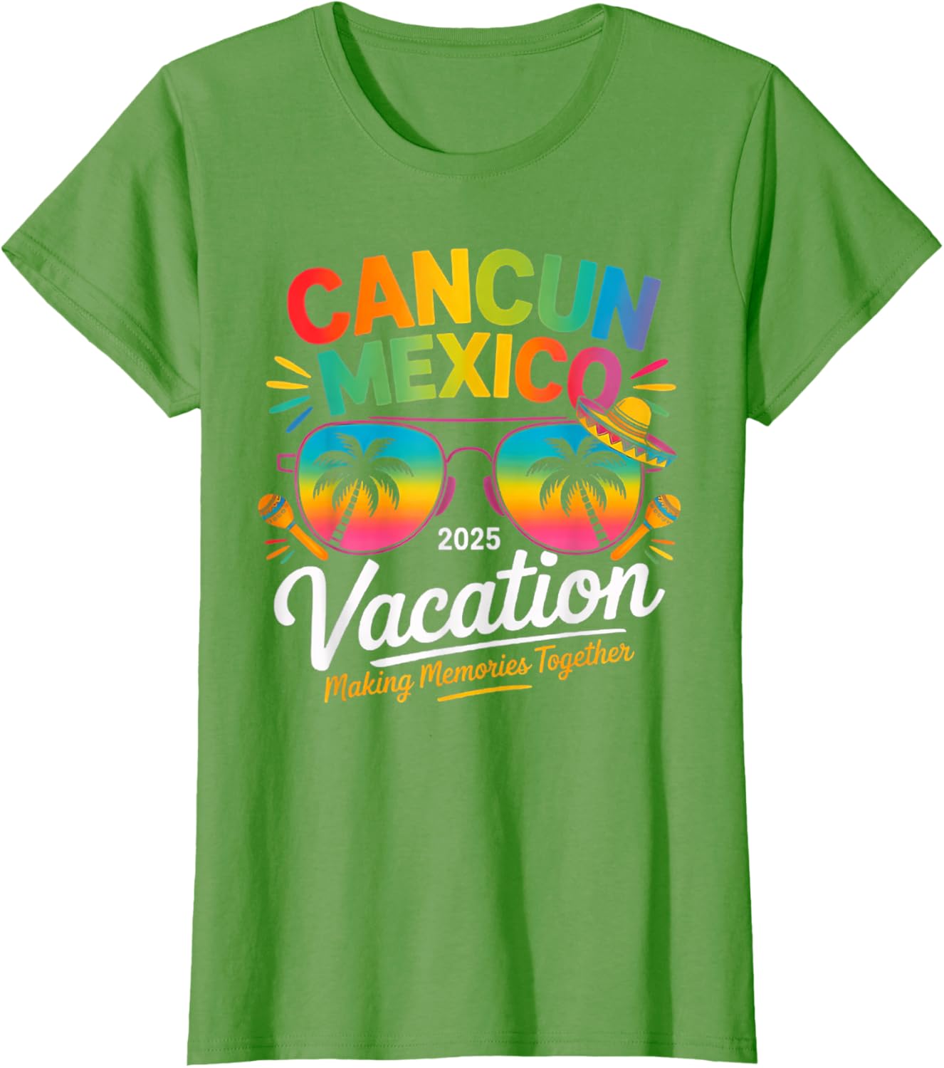 Cancun Mexico Vacation Beach 2025 Trip Group Squad Colorful