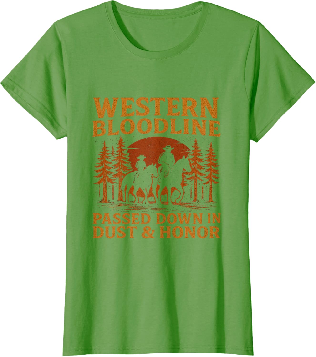 Father Son Cowboy Riding Western Legacy Vintage Tee
