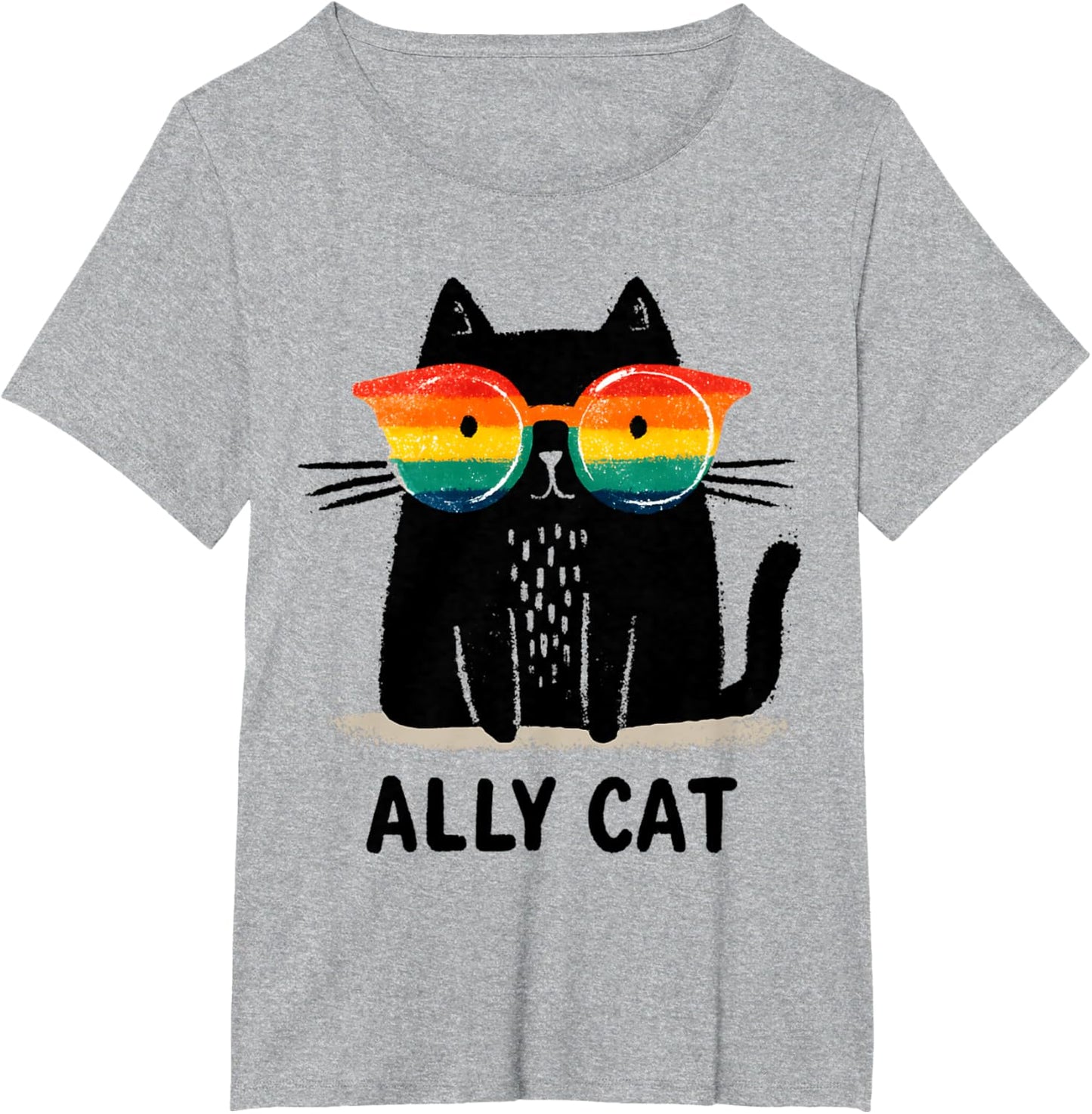 Ally Cat LGBT Gay Pride Month 2025 Rainbow Equal Rights