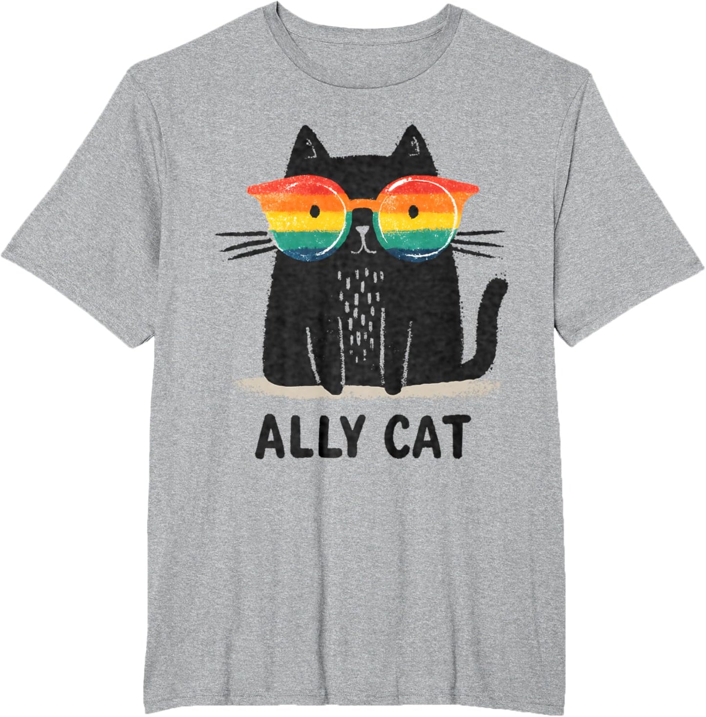 Ally Cat LGBT Gay Pride Month 2025 Rainbow Equal Rights