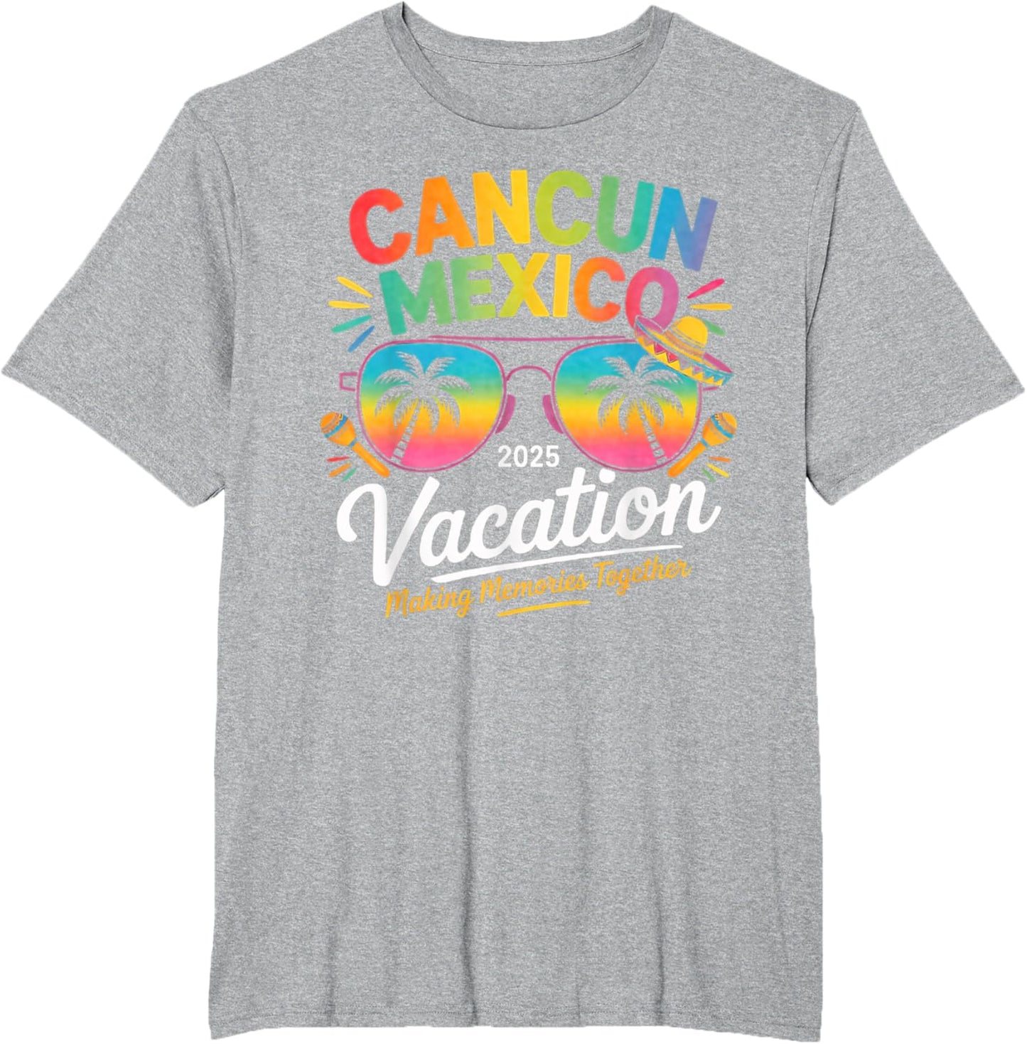 Cancun Mexico Vacation Beach 2025 Trip Group Squad Colorful