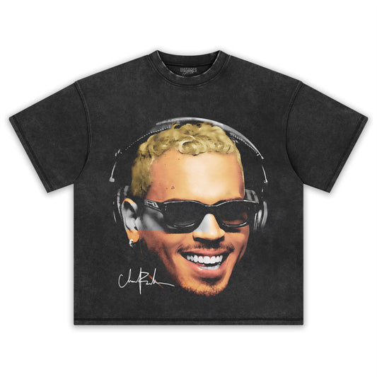 CHRIS BROWN 2025 BIG FACE TEE Style001