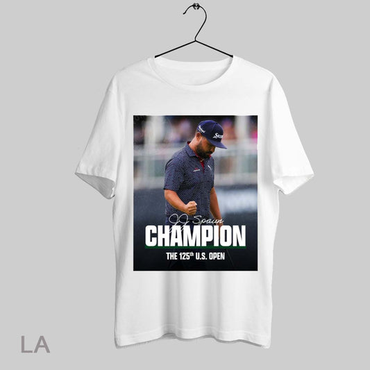 Top Jj Spaun Champion The 125th U S Open Golf Championship 2025 Po T Shirt Sweatshirt Hoodie Shirt