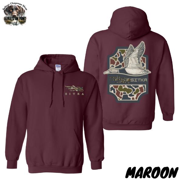 #Sitka Hoodie â€“ Sitka Hunting Duck 2-Sided Full Color Design â€“ Unisex Hoodie for Men & Women â€“ Perfect for Outdoor Adventures & Hunting Enthusiasts â€“ Team BDK - FREESHIP