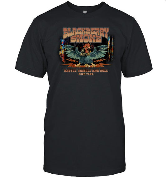 2025 Winter Spring Tour Show Awesome Black Berry Smoke T Shirt