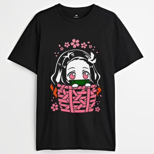 Nezuko Kamado Kimetsu No Yaiba Short-Sleeve Unisex T-Shirt, Anime & Manga Gifts Cotton Menswear