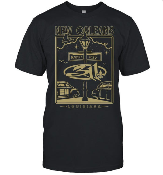 311 New Orleans, LA Mar 21 2025 Fillmore Show T Shirt