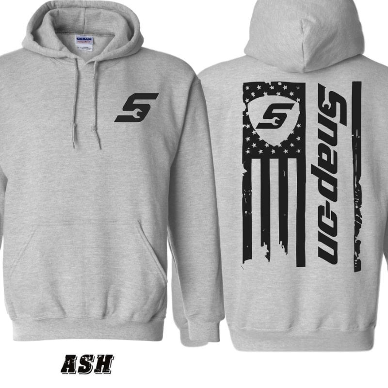 #SNAP-ON Hoodie â€“ Distressed American Flag Design with Snap-On Tools Logo â€“ Durable and Stylish Hoodie for Tool Enthusiasts â€“ Unisex for Men and Women