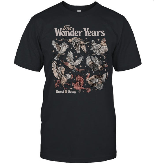 2025 T Shirt The Wonder Years Bird Collage