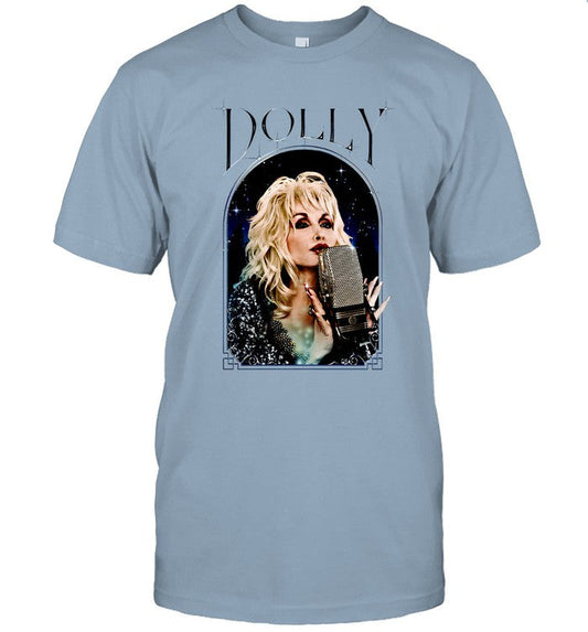 2025 T Shirt Dolly Parton Microphone