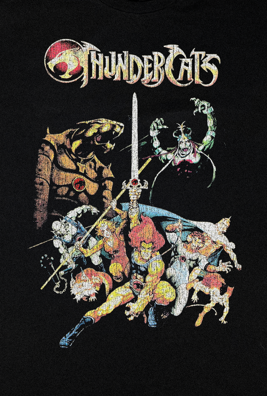 '85 THUNDERCATS PROMO BLACK T-SHIRT