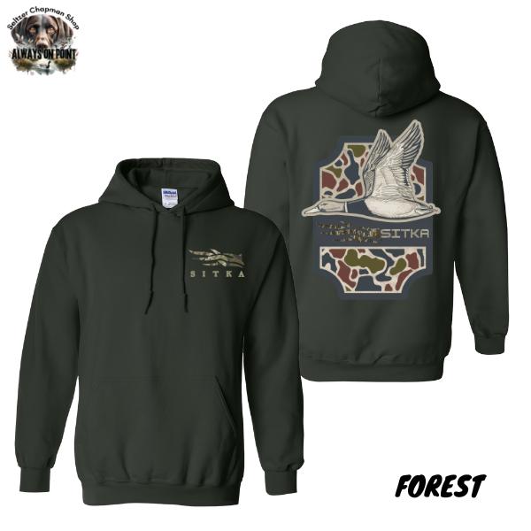 #Sitka Hoodie â€“ Sitka Hunting Duck 2-Sided Full Color Design â€“ Unisex Hoodie for Men & Women â€“ Perfect for Outdoor Adventures & Hunting Enthusiasts â€“ Team BDK - FREESHIP