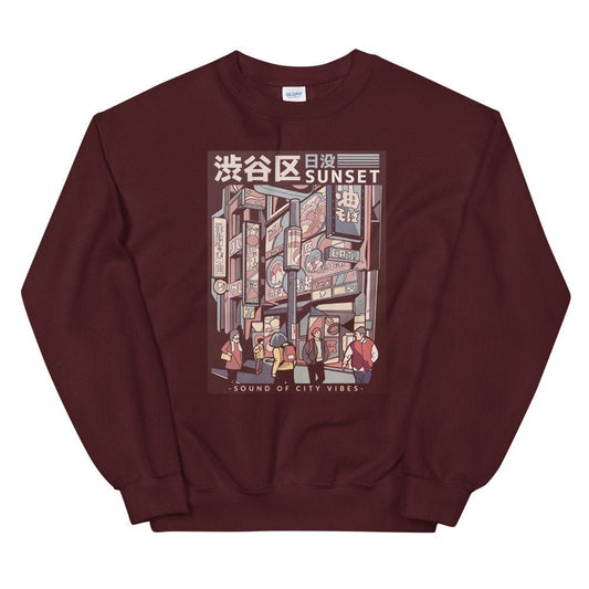 Japanese street Unisex Sweatshirt, aesthetic shirt,  Japanese street wear, Japanese t shirt, Anime t-shirt