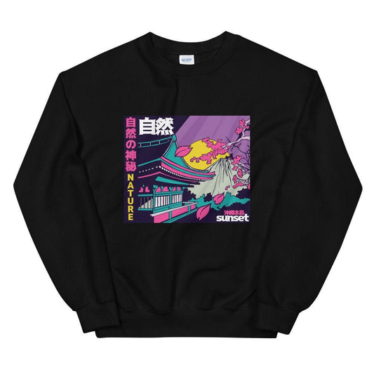 Japanese traditional street Unisex Sweatshirt, aesthetic sweatshirt, Japanese sweatshirt, Japanese retro shirt, anime sweatshirt