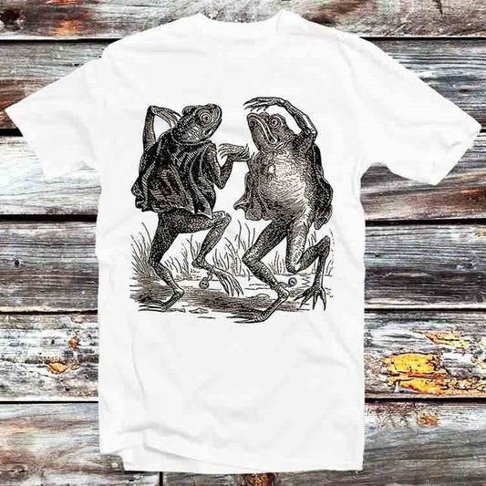 Dancing Frog Star Demons Withells Japanese Art T Shirt Vintage Retro Cool Gift Mens Womens Unisex Cartoon Anime Top Tee B343