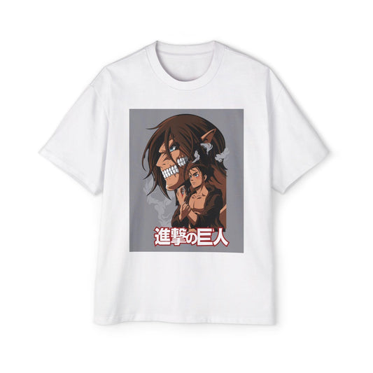 Attack on Titan Anime Men's Heavy Oversized Tee, Attack on Titan Shirt, Anime Tee, Oversized Tshirt, Attack on Titan Gift, Anime Shirt