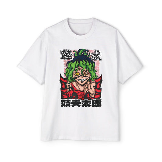 Bold Graphic Tee, Streetwear, Anime Style, Gift for Fans, Casual Wear, Unisex Oversized T-Shirt