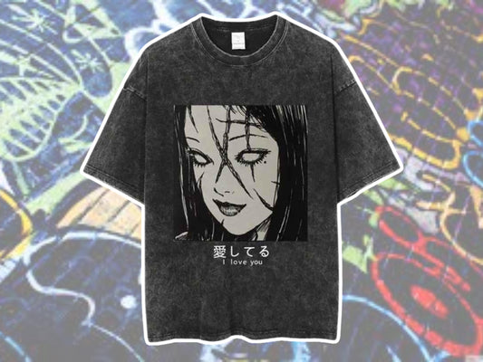 Japanese Anime Graphic T-Shirt, Harajuku Hip Hop Tee, Oversized Streetwear Shirt, Summer Anime Top, Gift for Her