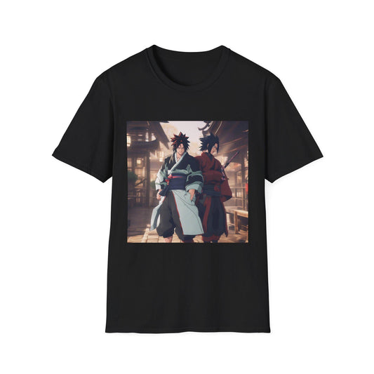 Anime Friends Unisex T-Shirt, Softstyle Tee, Gift for Anime Lovers, Casual Wear, Unique Graphic Shirt