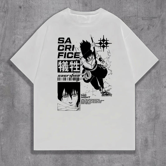 Anime Graphic T-Shirt, Shippuden Ninja Village Shirt, Manga Fan Gift, Sasuke Shirt Uchiha Design Tee, Anime Merch Manga, Comfort Colors