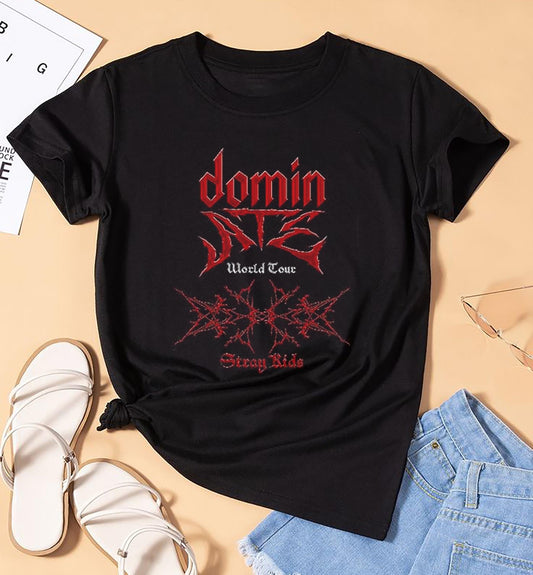 2025 DominATE Stray Kids World Tour Shirt, Stray Kids Kpop Fan Shirt, Stray Kids Merch, SKZ Graphic Shirt, Kpop Fan Merch, Stray Kids Shirt