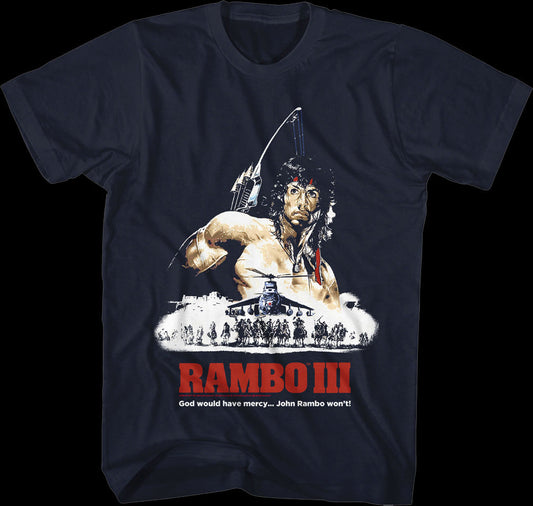 Illustrated Poster Rambo III T-Shirt