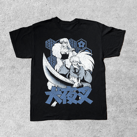 '02 INUYASHA BLACK T-SHIRT