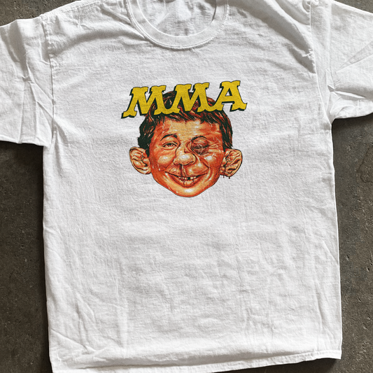 MAD 'MMA' MAGAZINE VINTAGE WHITE T-SHIRT
