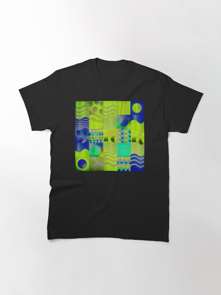 Abstract Neon Graphic Tee Classic T-Shirt