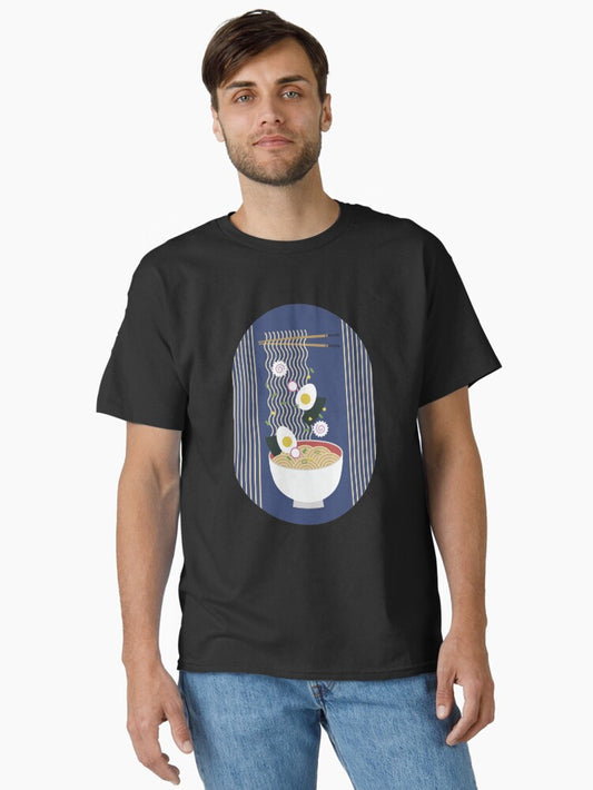 Ramen Bowl Anime Kawaii Classic T-Shirt Style007