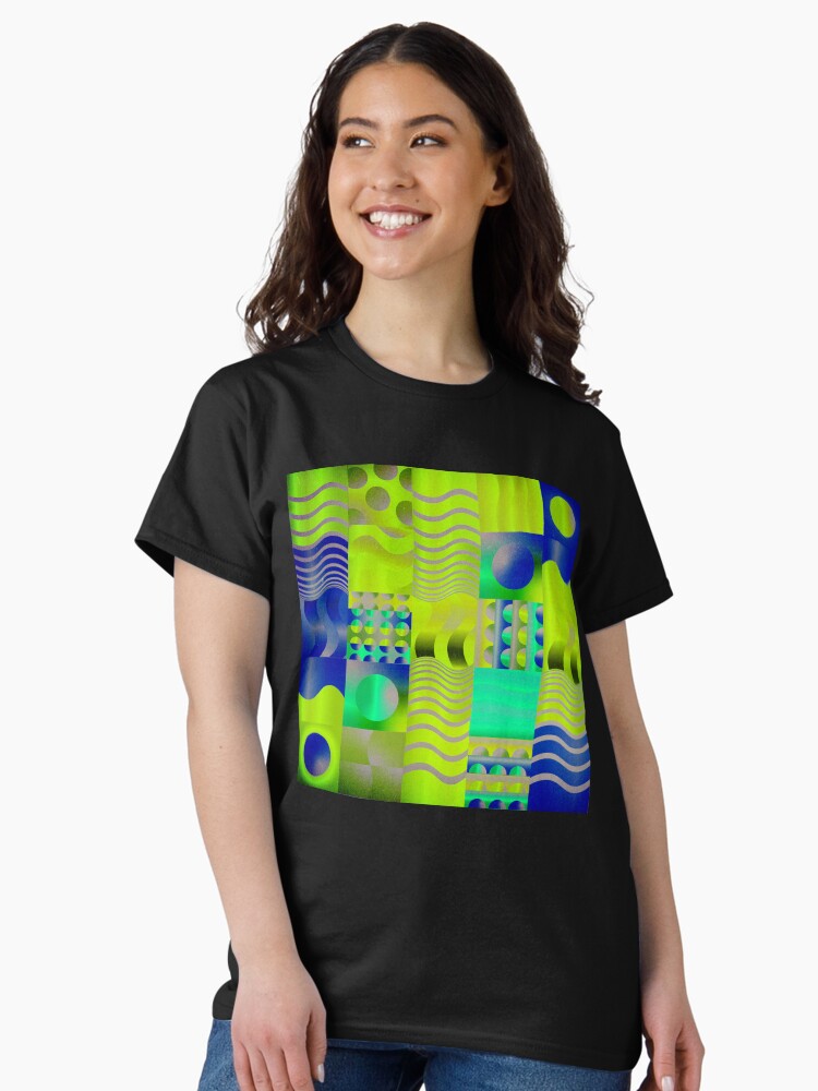 Abstract Neon Graphic Tee Classic T-Shirt