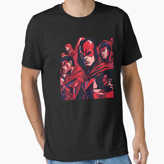 "Thunderbolts Fan Art â€“ Dark Superhero Squad Led by Red Warrior Essential T-Shirt