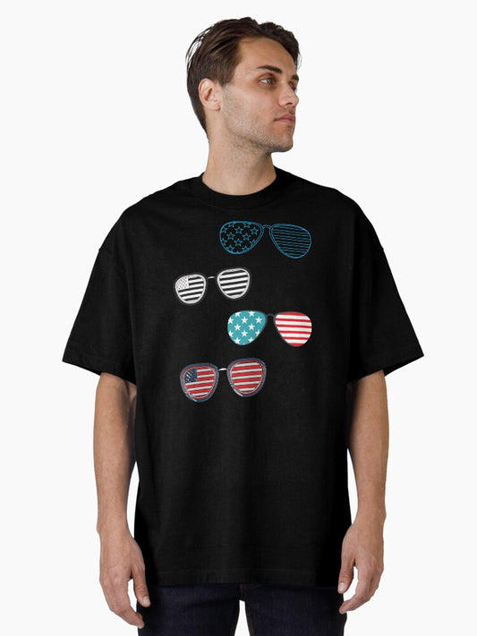us american flag Oversized T-Shirt